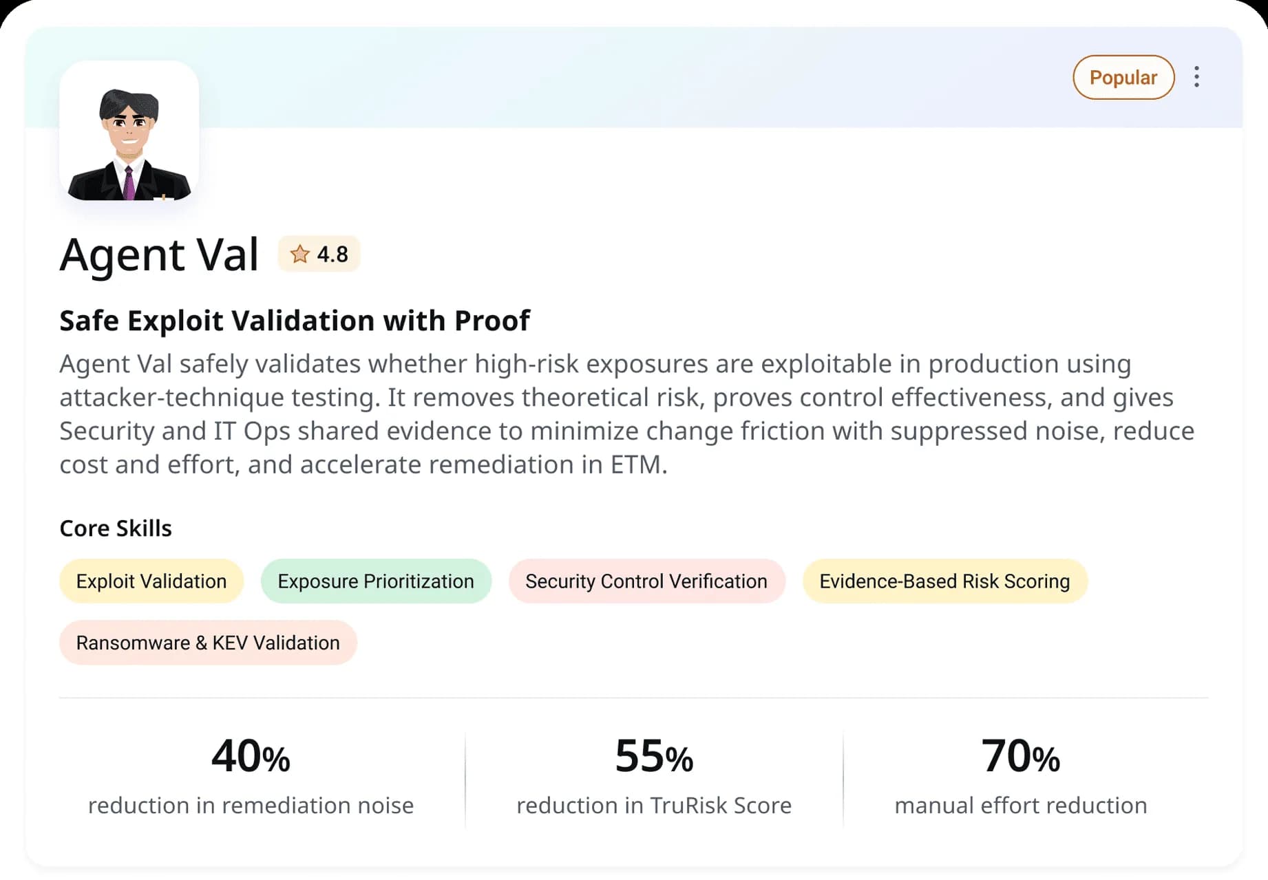 Qualys TruConfirm 악용 가능성 검증 화면